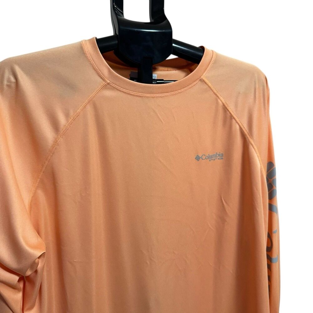 Columbia PFG Melon Long Sleeve Shirt XLarge Orange Fishing‎ - Picture 2 of 12